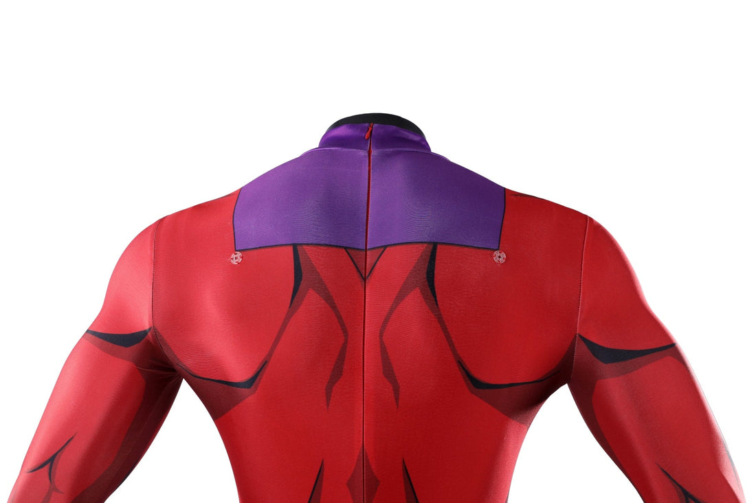 X-Men '97 Magneto Jumpsuit with Cloak Helmet Cosplay CostumesThemed Carnival Party Outfit