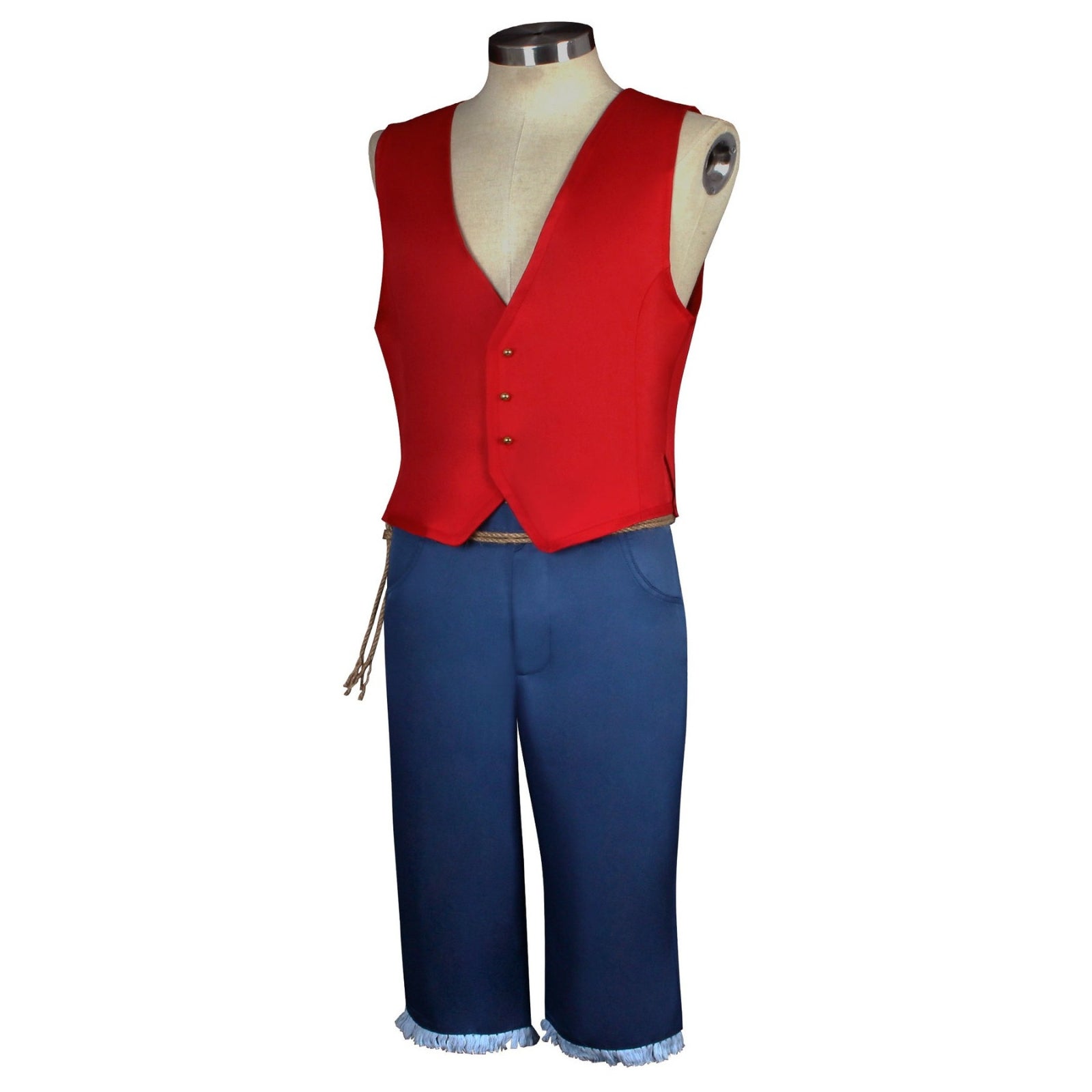 Anime Navigation Film Monkey D. Luffy Red Vest One Piece Cosplay Costumes