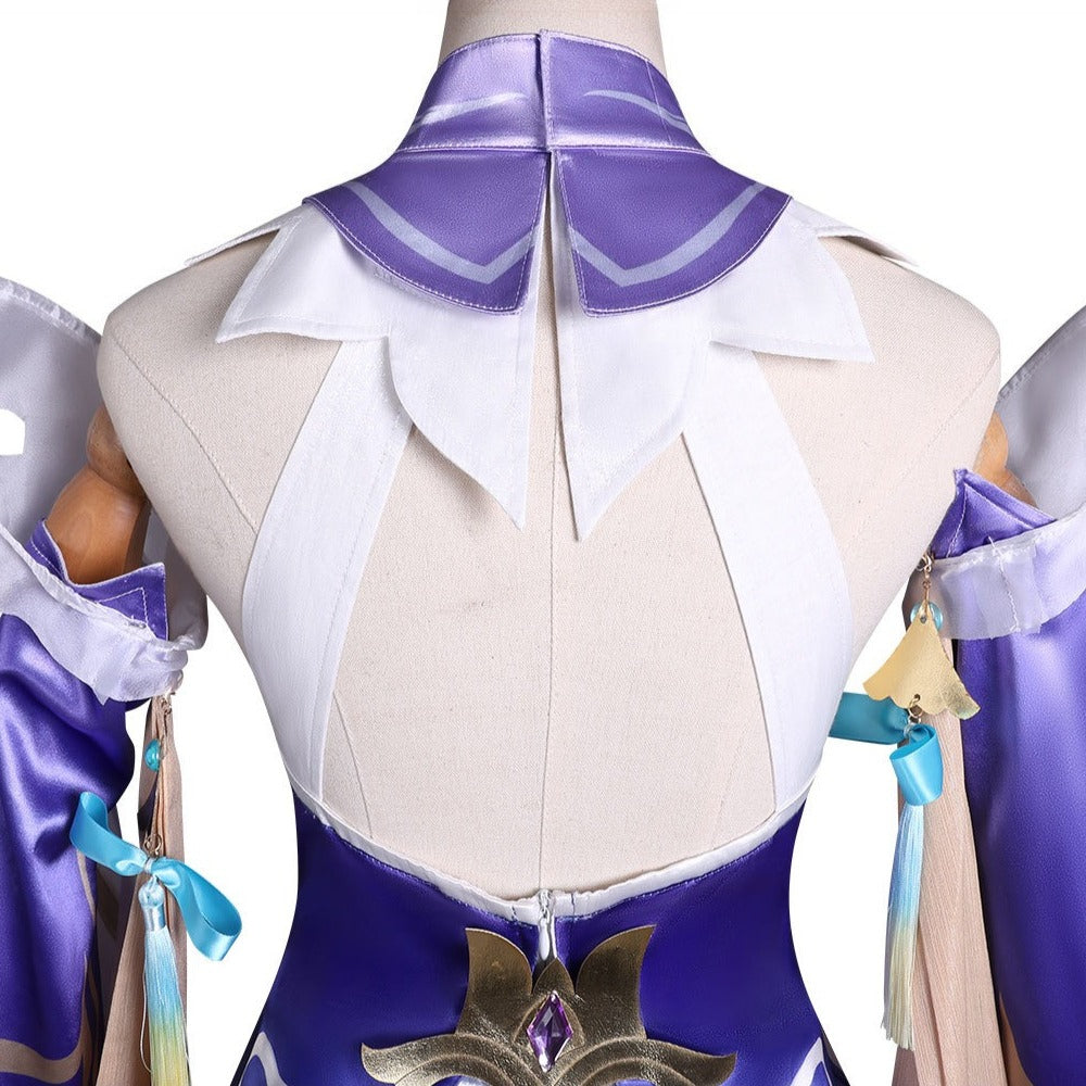 Honor of Kings Xi Shi Wandering Dragon Violet Flower Full Set Cosplay Costume