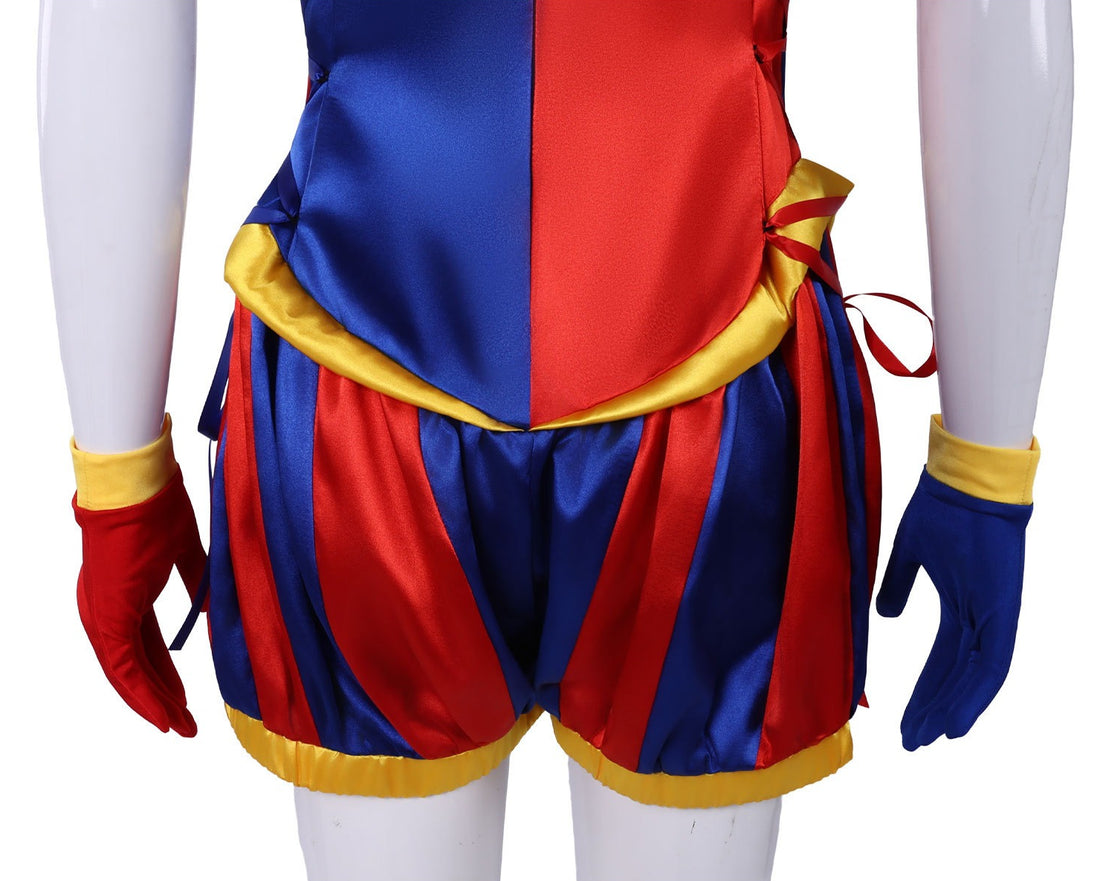 The Amazing Digital Circus Jester Pomni Joker Cosplay Costumes Halloween Party Clown Outfit