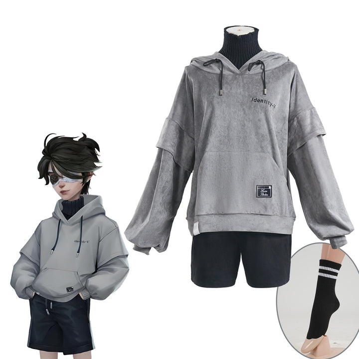 Identity V Prisoner Luca Balsa Hoodie and Shorts Cosplay Costumes