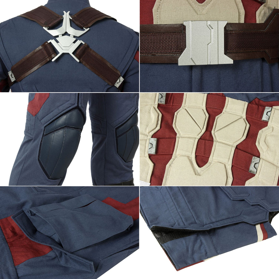 Avengers 4 Endgame Captain America Steve Rogers Male Leather Cosplay CostumesThemed Carnival Party Outfit
