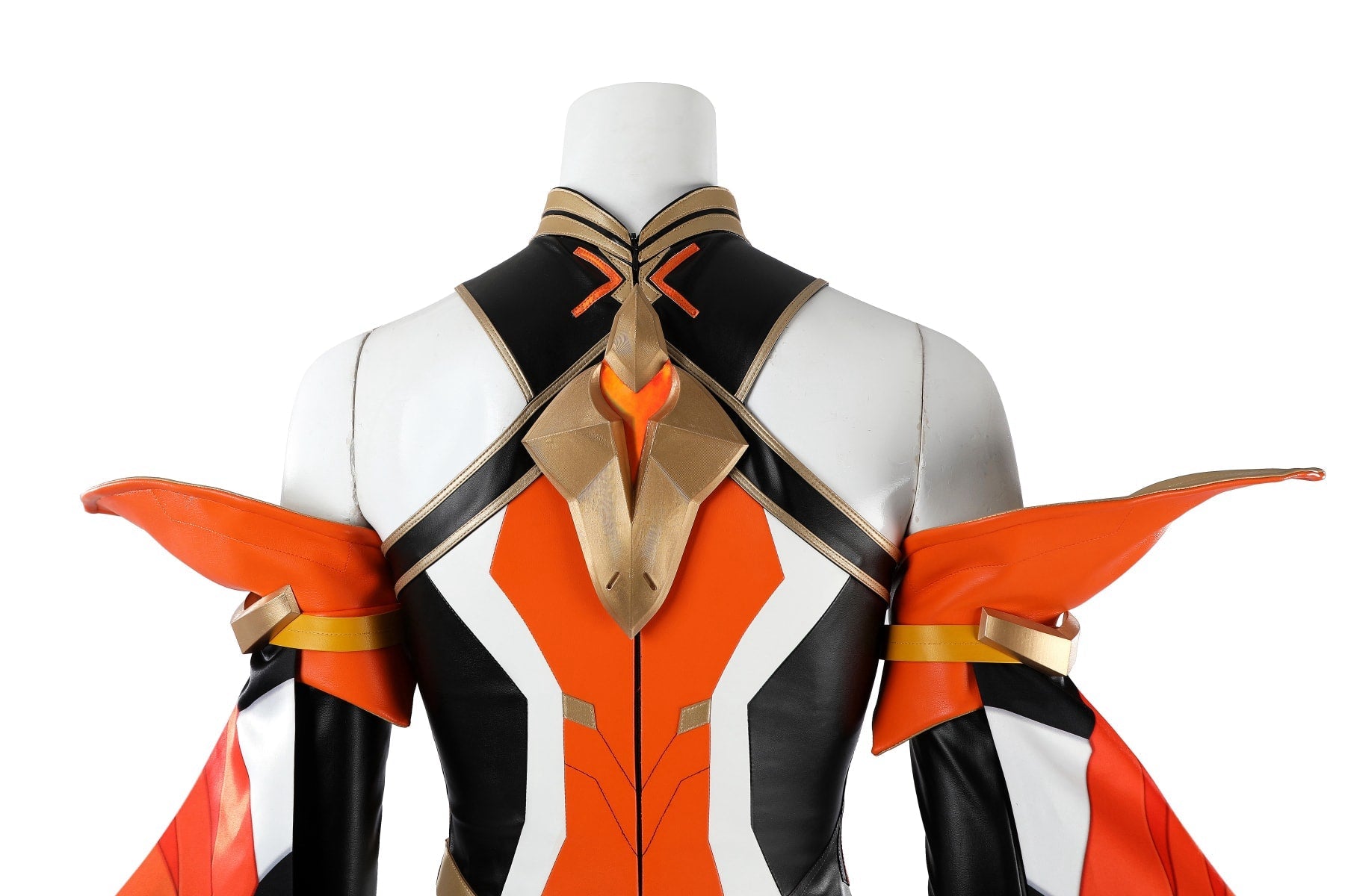 Overwatch Anran Orange Outfit Top Level Fullset Cosplay CostumesThemed Carnival Party Outfit