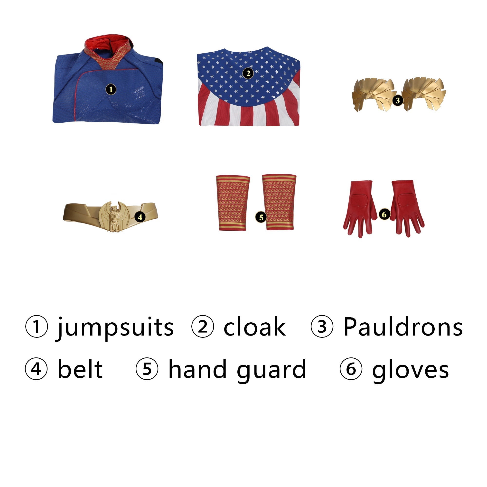 The Boys Season 3 The Homelander Male Top Pro Cosplay CostumesThemed Carnival Party Outfit