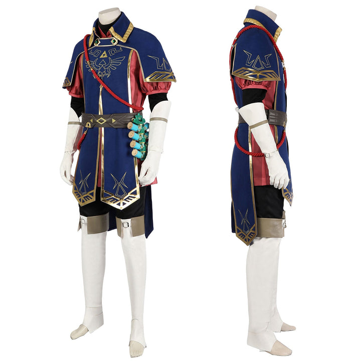 The Legend of Zelda Tears of the Kingdom Link Royal Guard Uniform CostumesThemed Carnival Party Outfit