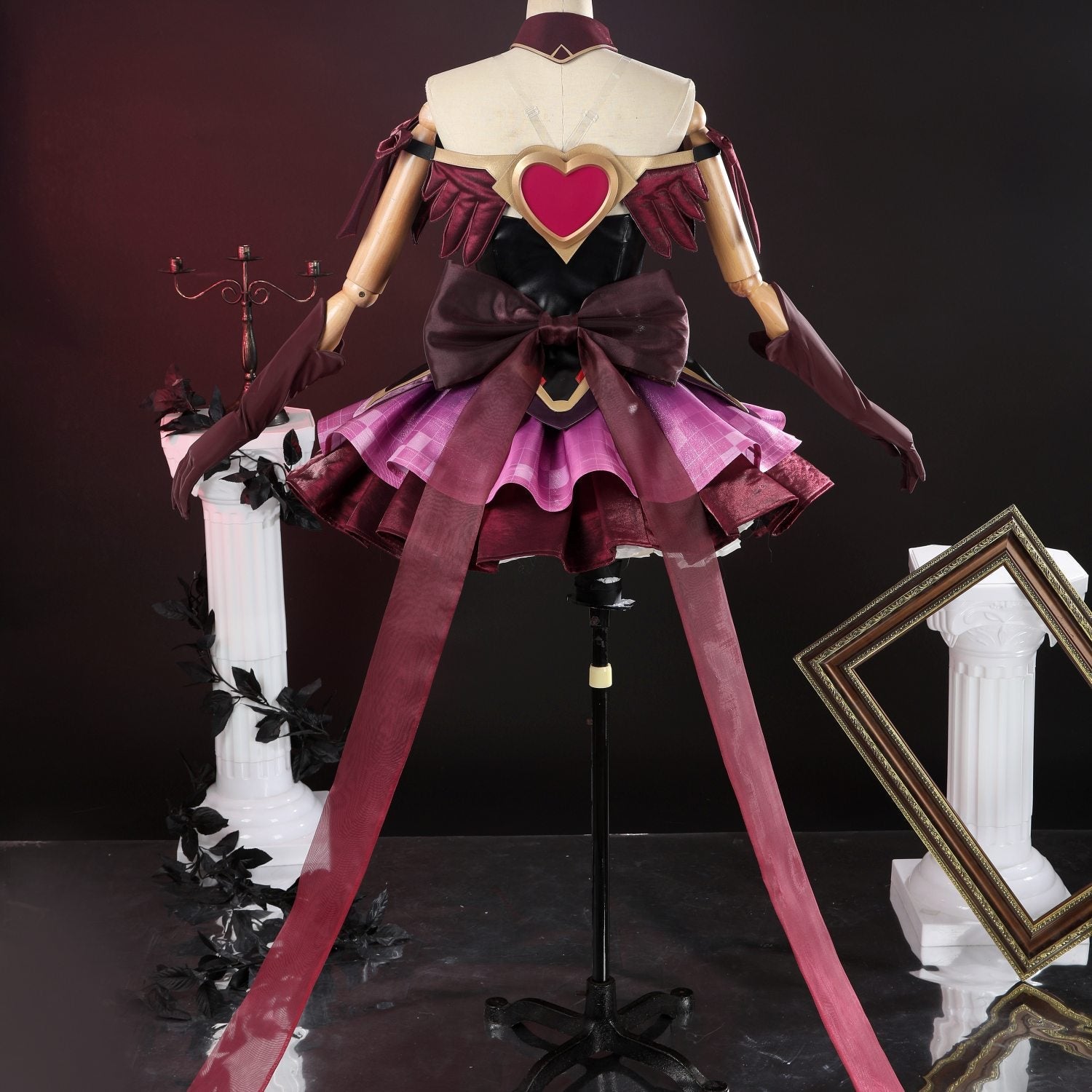 Overwatch 2 Magical Girl Juno Red Black Full Set Cosplay CostumesThemed Carnival Party Outfit