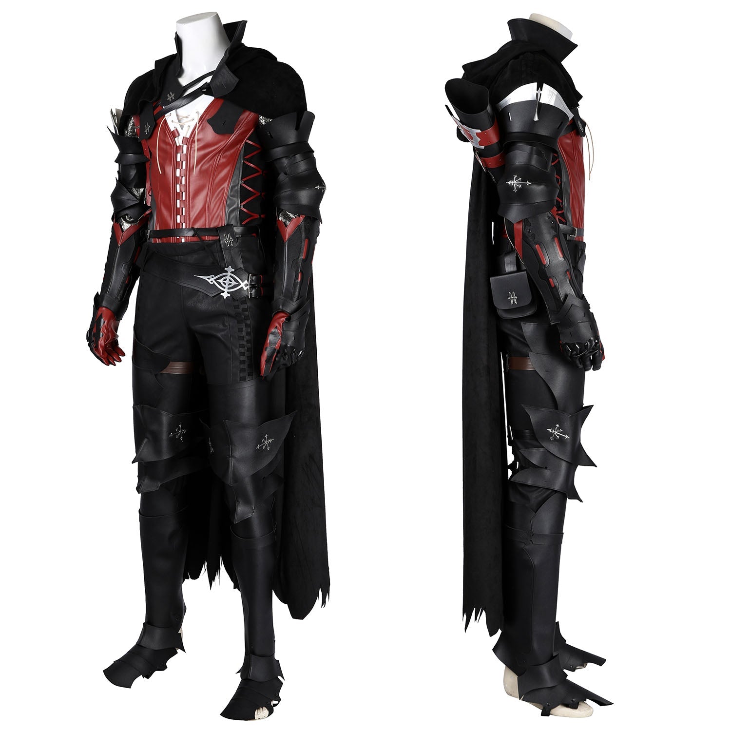FF16 Final Fantasy XVI Clive Rosfield Male Leather Cosplay CostumesThemed Carnival Party Outfit