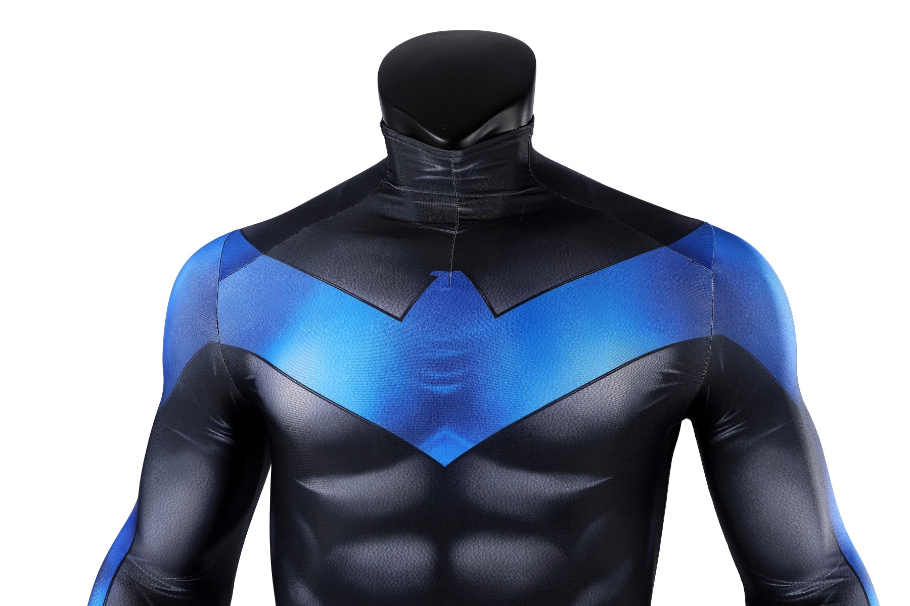 Nightwing Blue Battle Suit Jumpsuit Eye Mask Cosplay Costumes