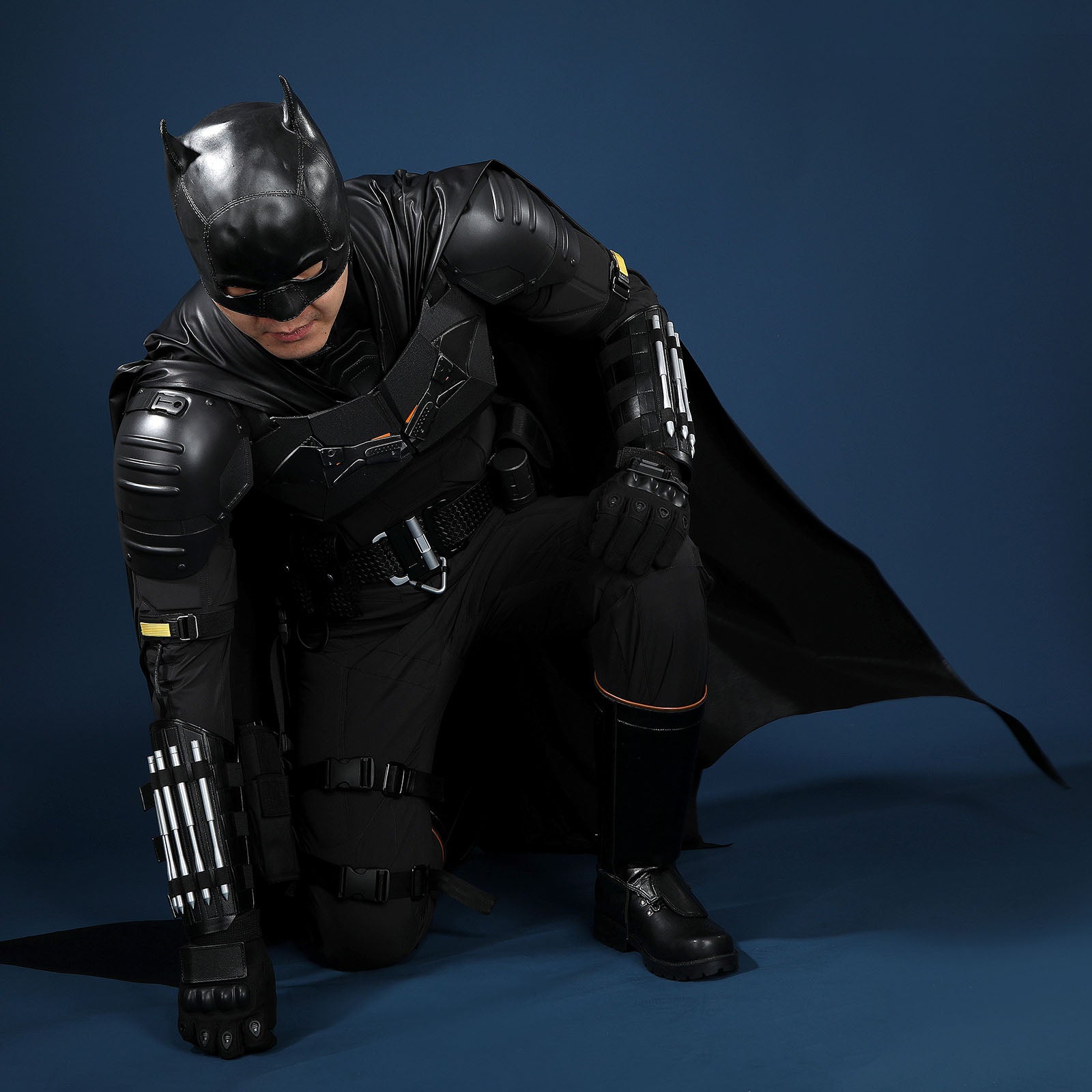 The Batman 2022 Bruce Wayne Cosplay Costumes Robert Pattinson Halloween Themed Party OutfitsThemed Carnival Party Outfit