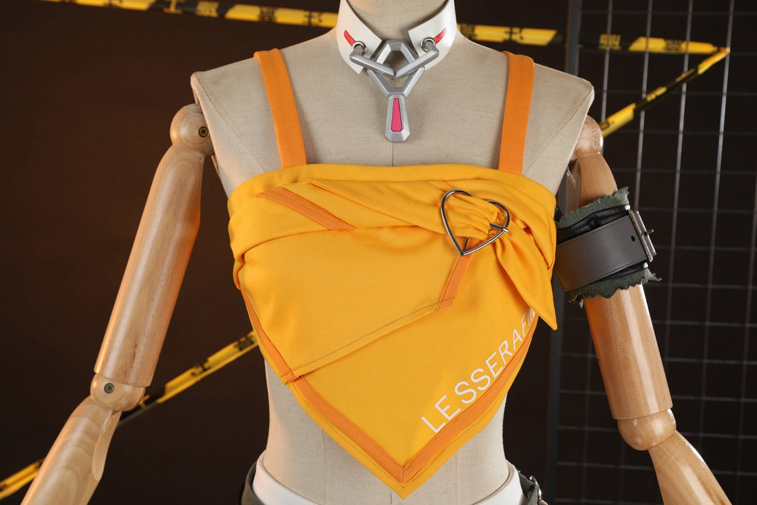 Overwatch 2 X LE SSERAFIM FEARLESS Mercy Cosplay CostumesThemed Carnival Party Outfit