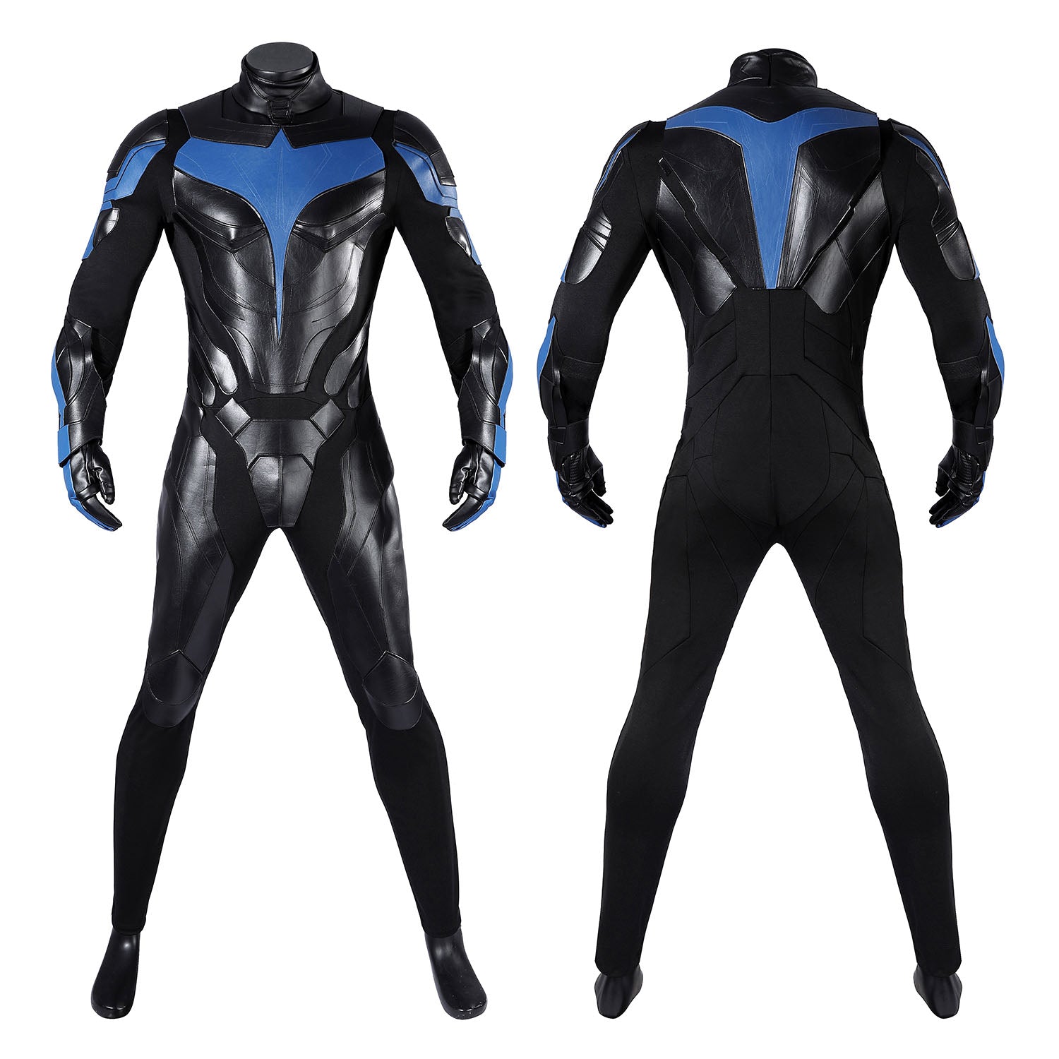 Titans Season 1 Nightwing Dick Grayson Battle Suit Male Cosplay CostumesThemed Carnival Party Outfit