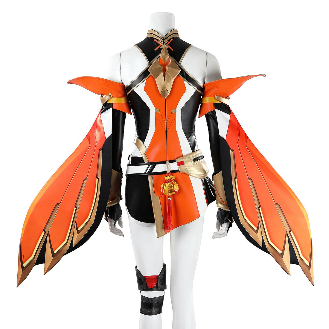 Overwatch Anran Orange Outfit Top Level Fullset Cosplay CostumesThemed Carnival Party Outfit