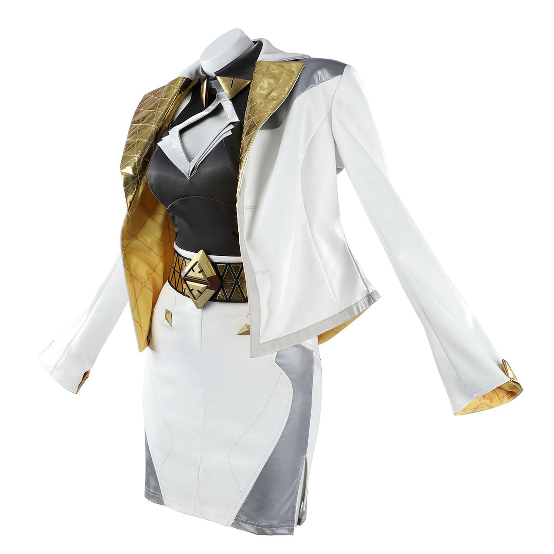 Overwatch Domina Golden Outfit Top Level Fullset Cosplay CostumesThemed Carnival Party Outfit