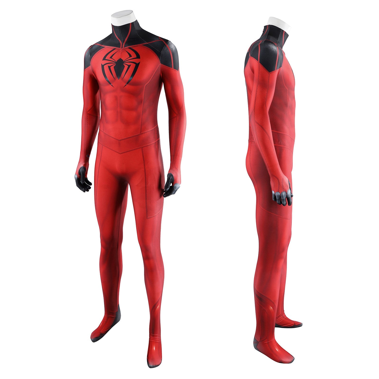 Spider-Man Scarlet Spider Cosplay Costumes Halloween Red Jumpsuit for Themed Party OutfitThemed Carnival Party Outfit
