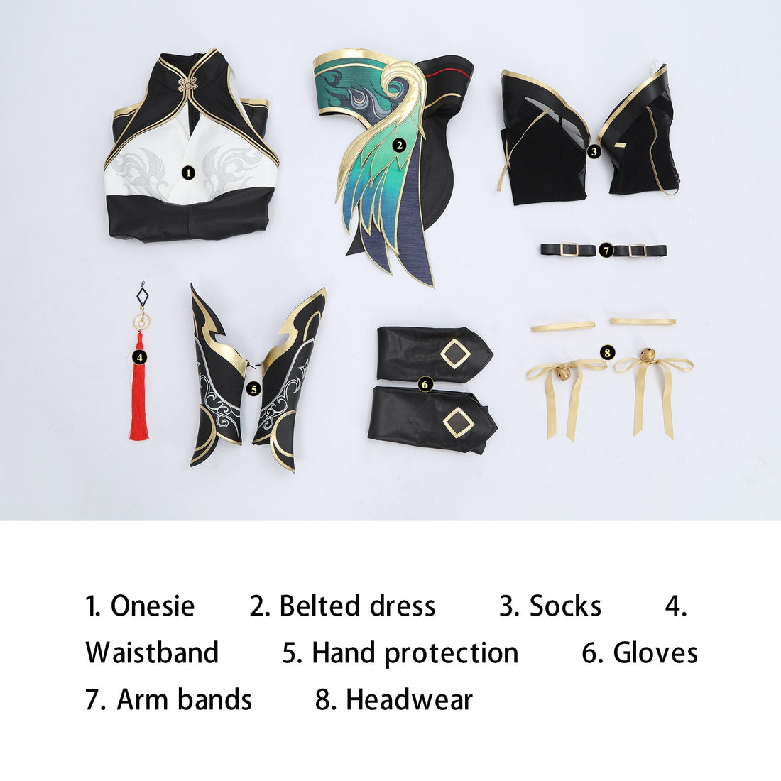Naraka: Bladepoint Feria Shen X Overwatch DVA Fullset Cosplay CostumesThemed Carnival Party Outfit
