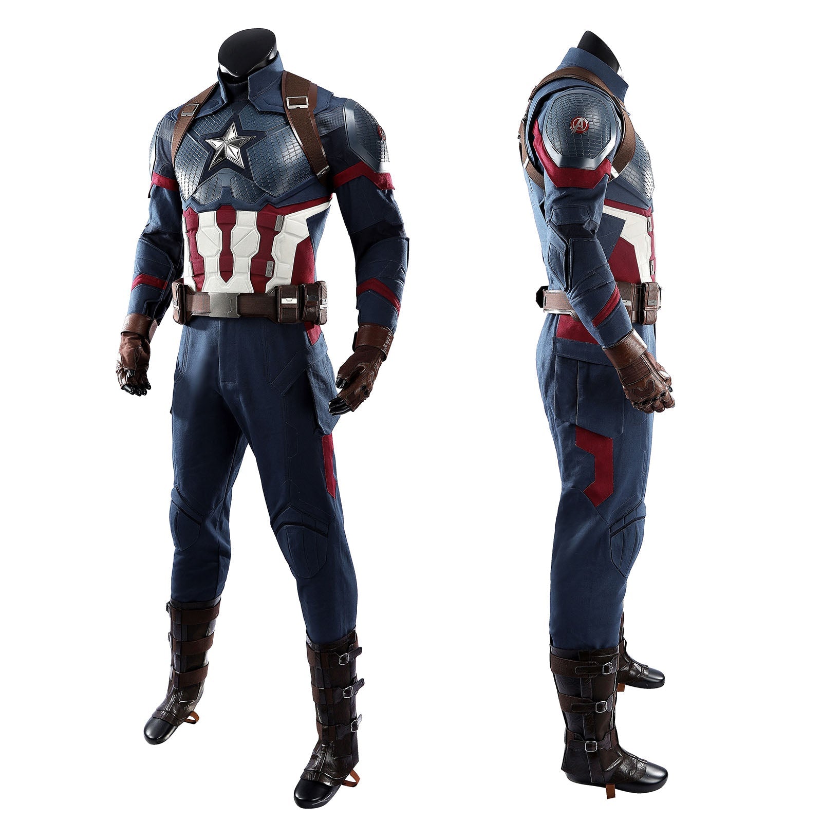 Avengers: Endgame Captain America Steve Rogers Pro Cosplay CostumesThemed Carnival Party Outfit