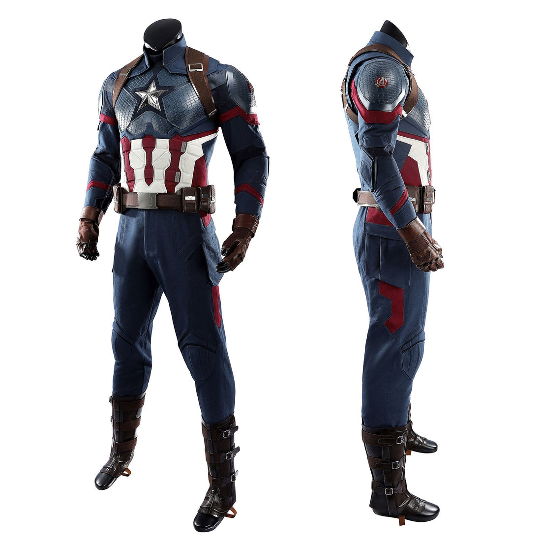 Avengers: Endgame Captain America Steve Rogers Pro Cosplay CostumesThemed Carnival Party Outfit