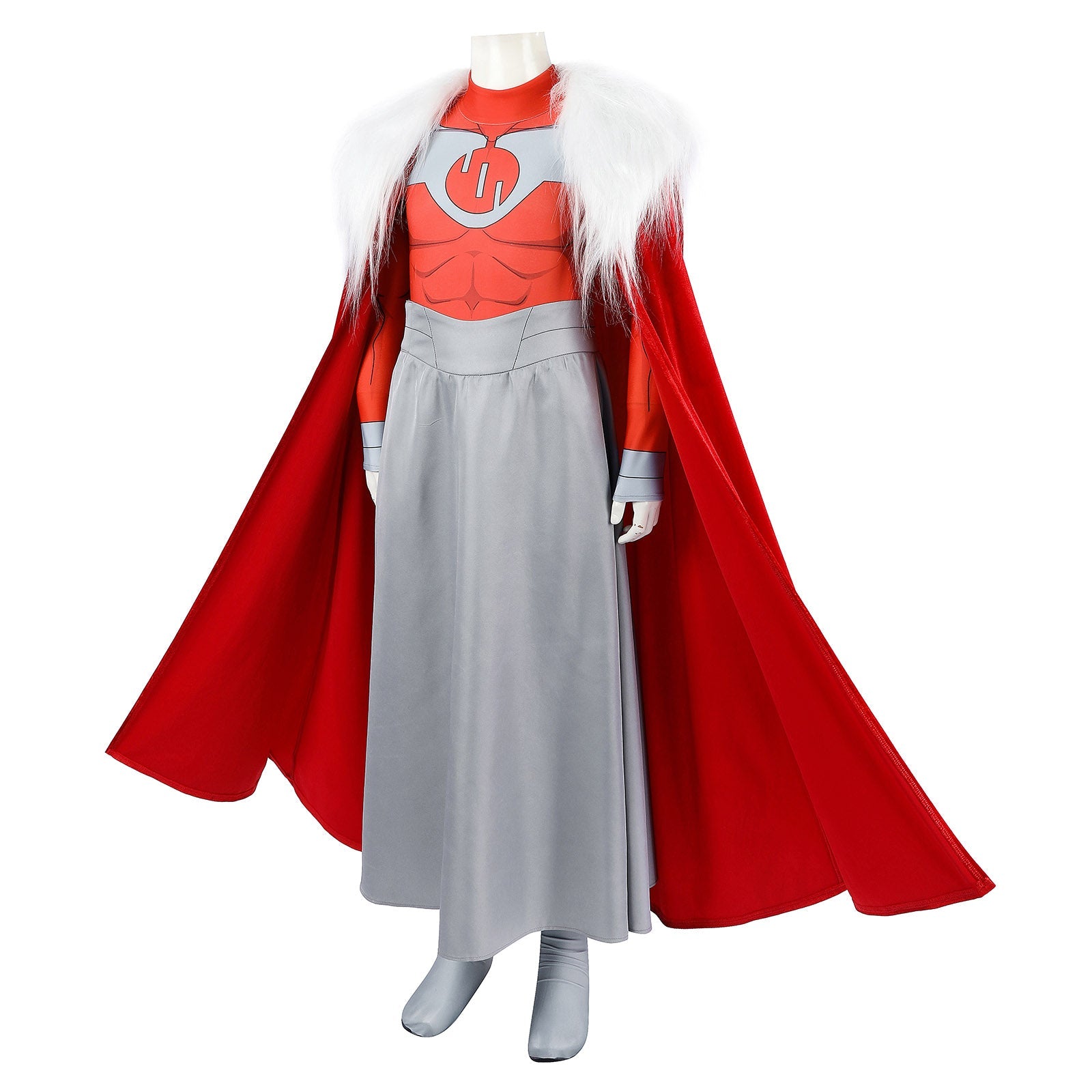 Invincible Thragg Kids Jumpsuit with Cloak Halloween Cosplay Costumes