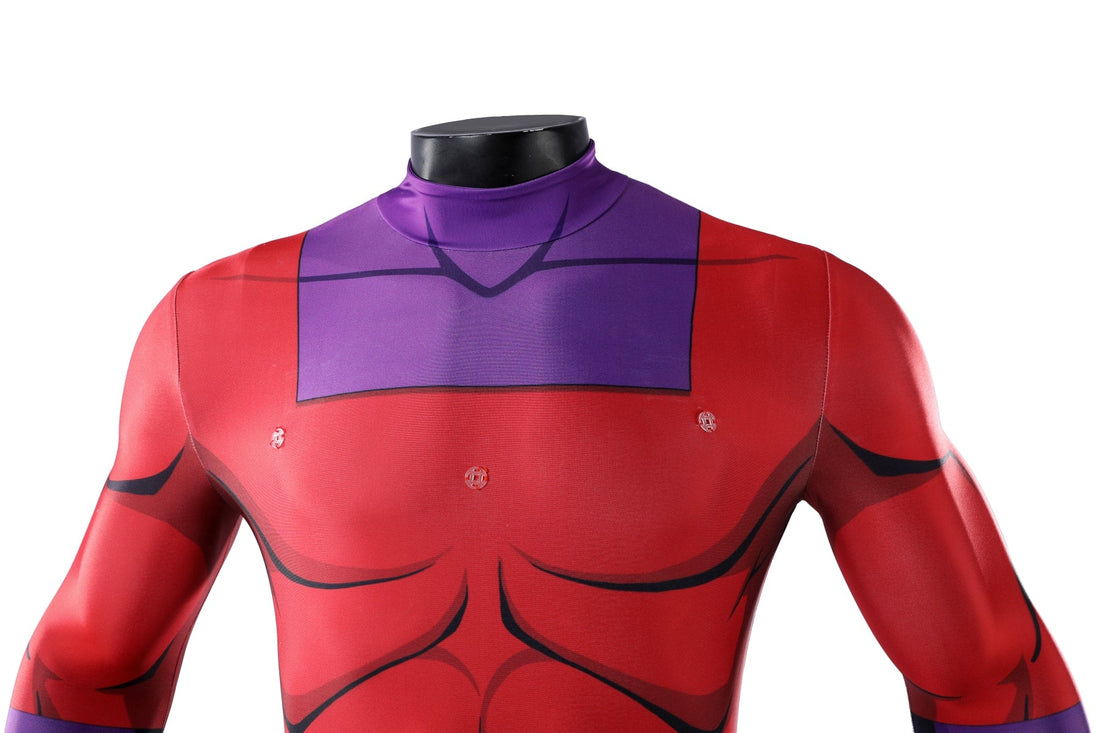 X-Men '97 Magneto Jumpsuit with Cloak Helmet Cosplay CostumesThemed Carnival Party Outfit