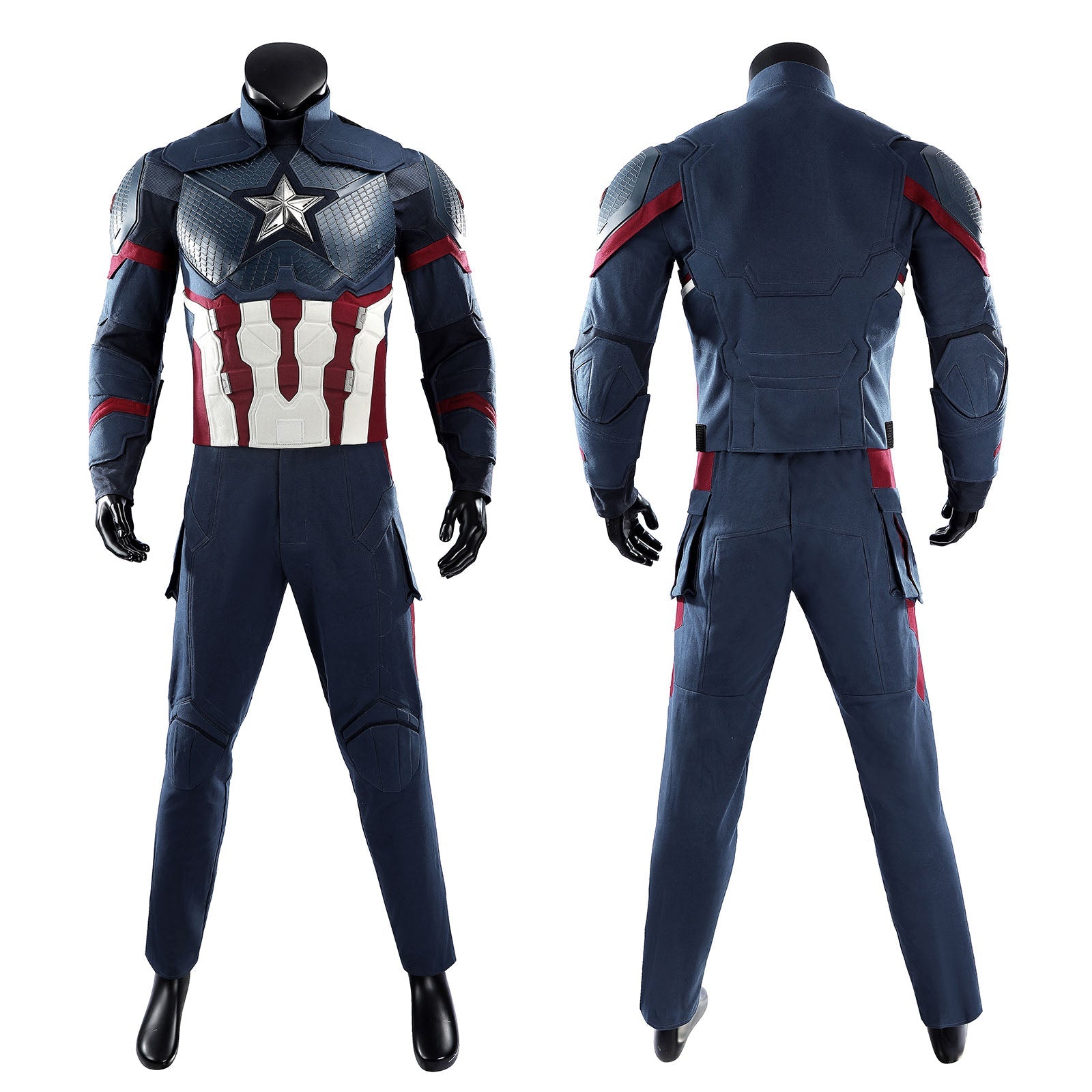 Avengers: Endgame Captain America Steve Rogers Pro Cosplay CostumesThemed Carnival Party Outfit