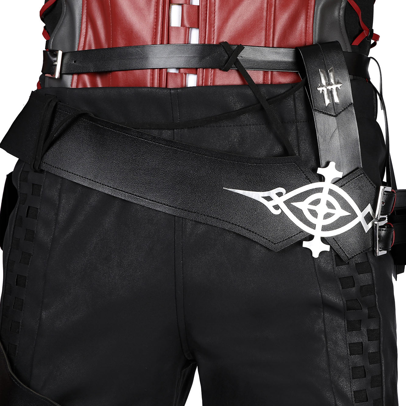 FF16 Final Fantasy XVI Clive Rosfield Male Leather Cosplay CostumesThemed Carnival Party Outfit