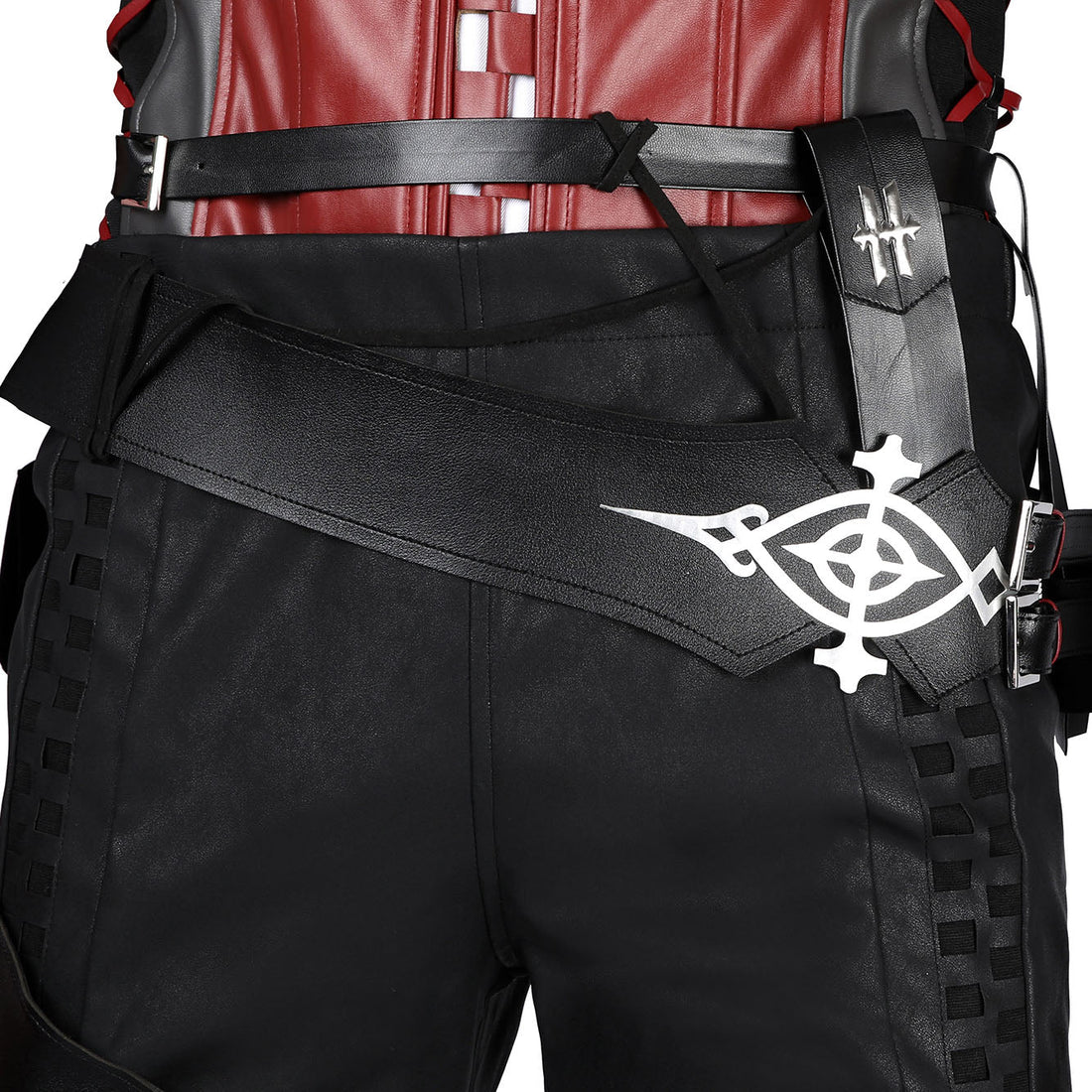 FF16 Final Fantasy XVI Clive Rosfield Male Leather Cosplay CostumesThemed Carnival Party Outfit