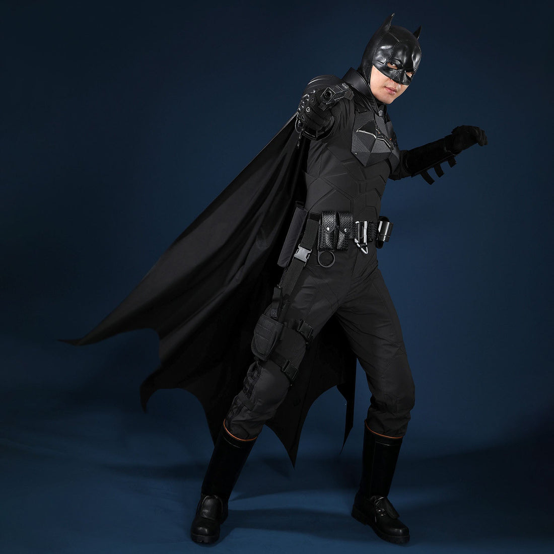 The Batman 2022 Bruce Wayne Cosplay Costumes Robert Pattinson Halloween Themed Party OutfitsThemed Carnival Party Outfit