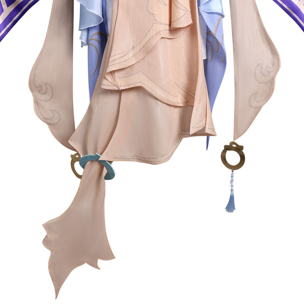Honor of Kings Xi Shi Wandering Dragon Violet Flower Full Set Cosplay Costume