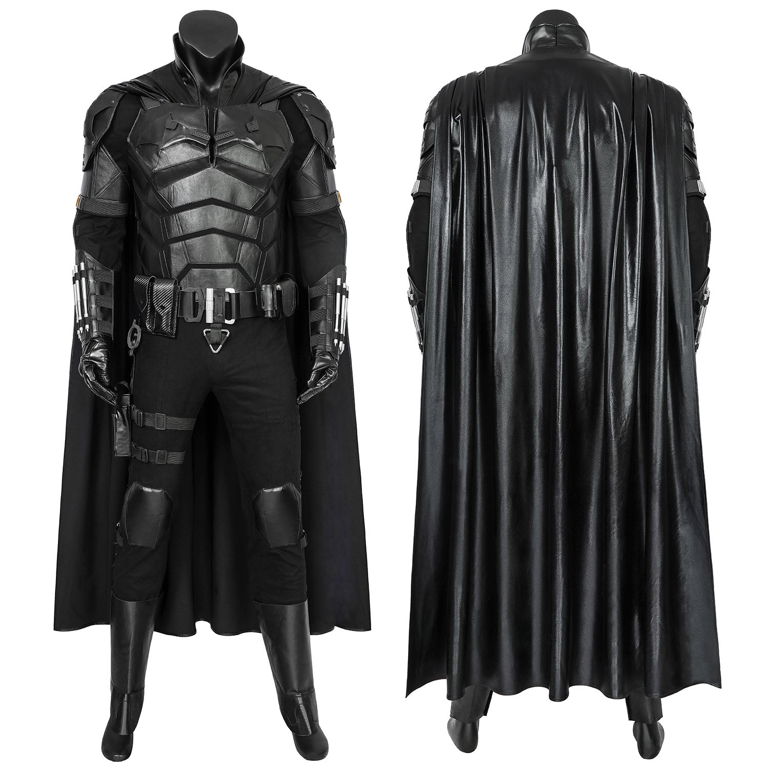 The Batman 2022 Movie Bruce Wayne Robert Pattinson Male Cosplay CostumesThemed Carnival Party Outfit