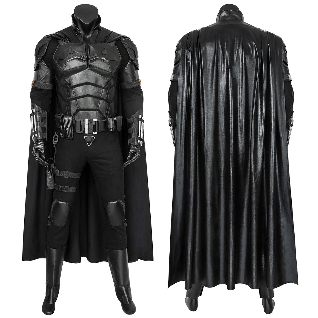 The Batman 2022 Movie Bruce Wayne Robert Pattinson Male Cosplay CostumesThemed Carnival Party Outfit