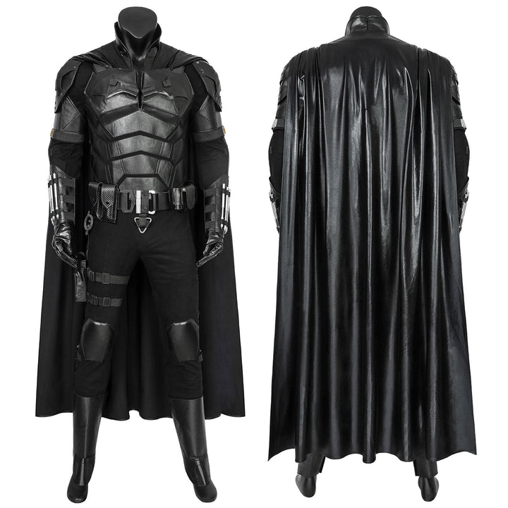 The Batman 2022 Movie Bruce Wayne Robert Pattinson Male Cosplay CostumesThemed Carnival Party Outfit
