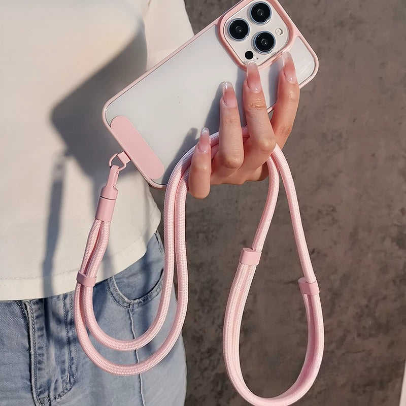 Rotatable Buckle Crossbody Neck Phone Strap with Tether Tabs – Adjustable Wristlet & Hand Lanyard
