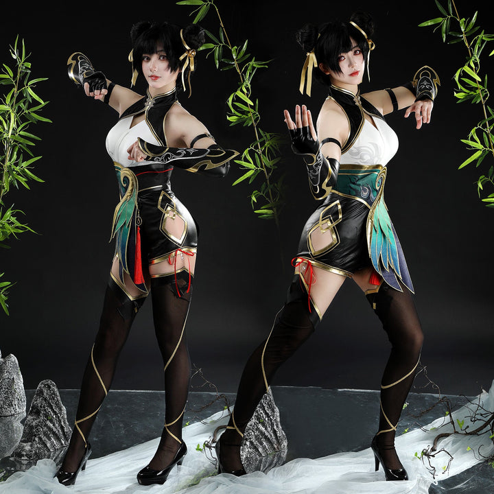 Naraka: Bladepoint Feria Shen X Overwatch DVA Fullset Cosplay CostumesThemed Carnival Party Outfit