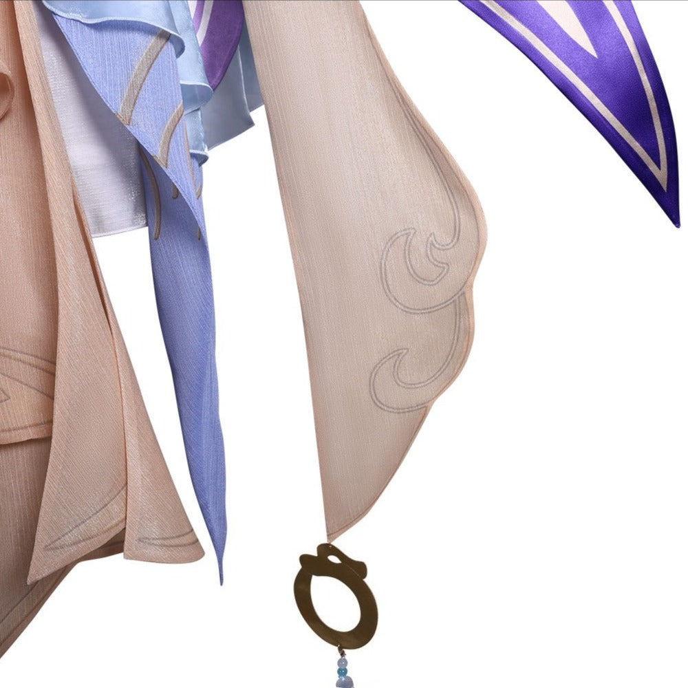 Honor of Kings Xi Shi Wandering Dragon Violet Flower Full Set Cosplay Costume